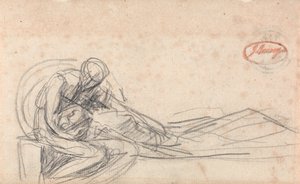 男の嘆き 作： George Romney